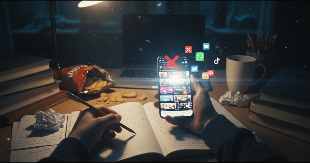 Caos y distracción con el móvil